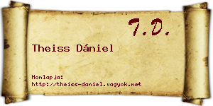Theiss Dániel névjegykártya